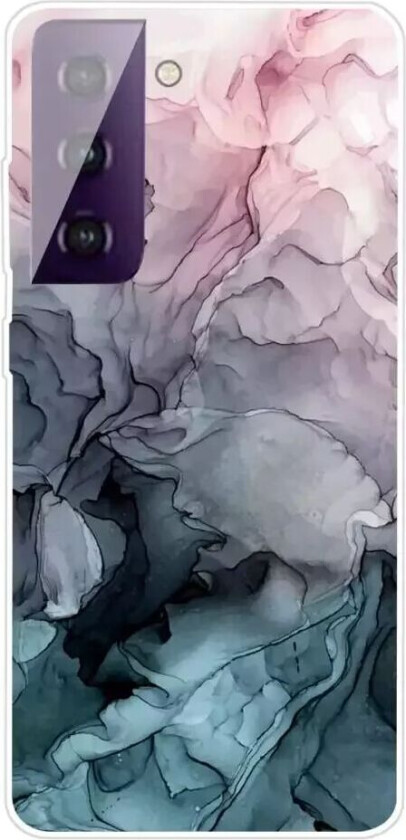 Samsung Galaxy S21 FE (5G) Fleksibelt Plast Deksel - Fargerik Marmor