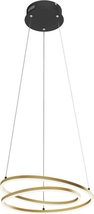 Davian LED-hengelampe, dimbar, messing