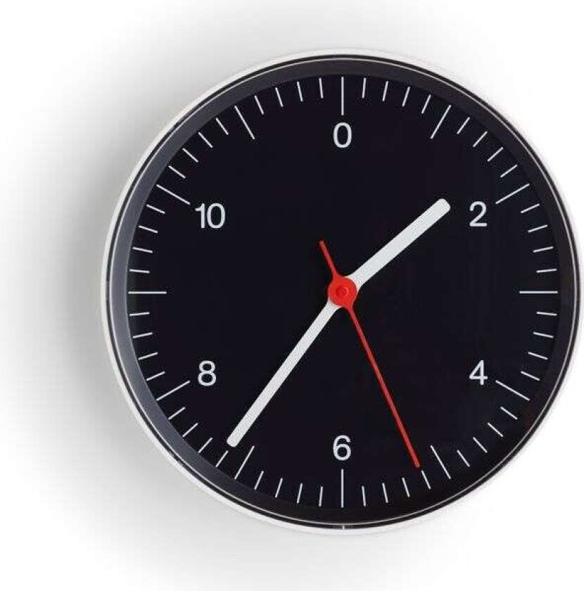 Wall Clock veggklokke Ø 26,5 cm Black