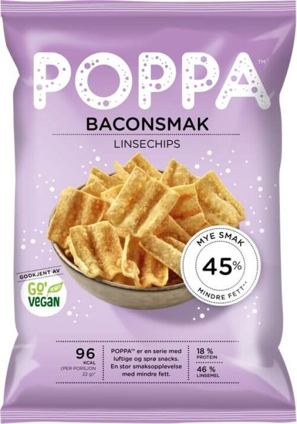 Linsechips Baconsmak 65g