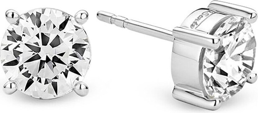 , Studs i 925 sølv med zirkonia