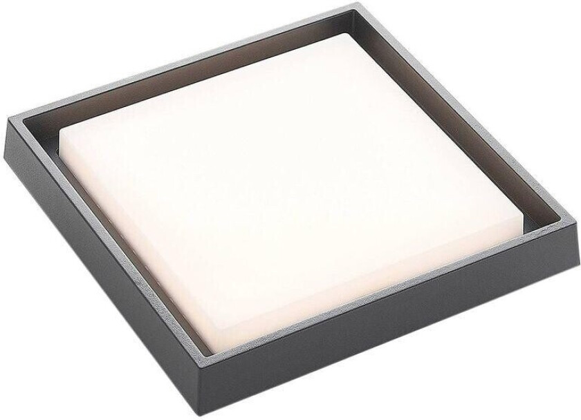 LED-utetaklampe Birta, kantet, 27 cm