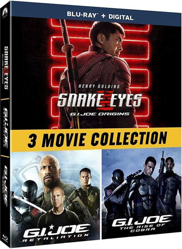 Snake Eyes: Gi Joe Origins: 3Movie Collection Bluray