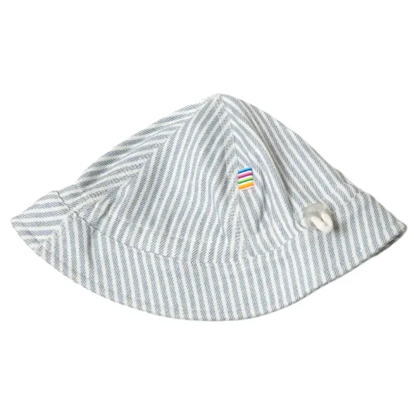 Bøttehatt Milk Stripe White