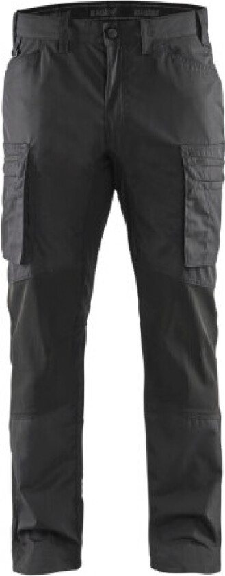 Servicebukse stretch mørk gr