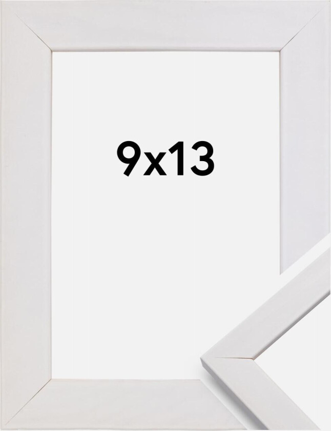 Ramme Stilren Hvit 9x13 Cm