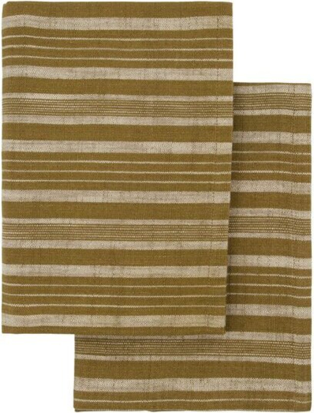 Bilde av Kjøkkenhåndkle 70x50 cm 2 stk mørk oliven