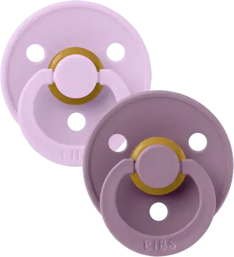 BIBS Smokk Colour 2 PACK Latex Anatomical Violet Sky/Mauve