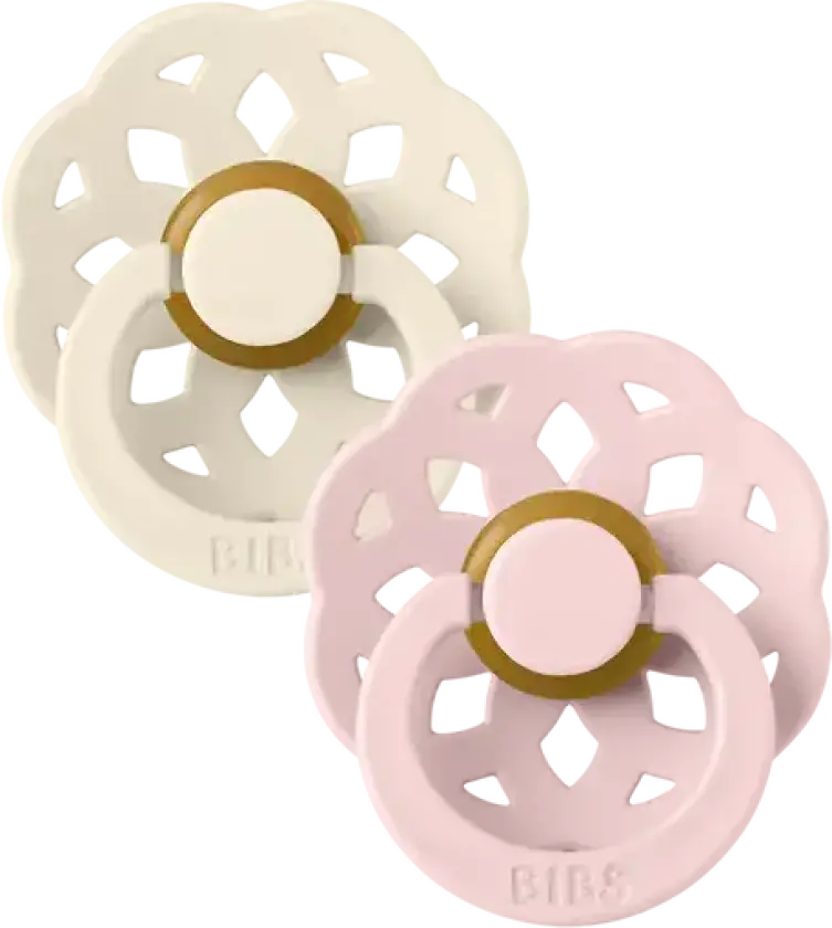 BIBS Smokk Boheme 2 PACK Latex Ivory/Blossom