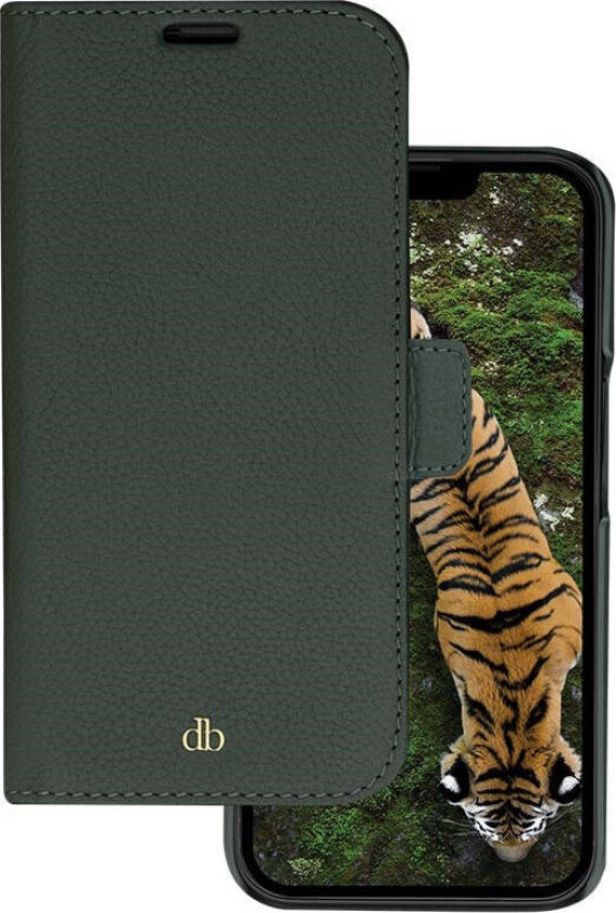 iPhone 14 Pro New York 2-i-1 Lær Flipdeksel - Grønn