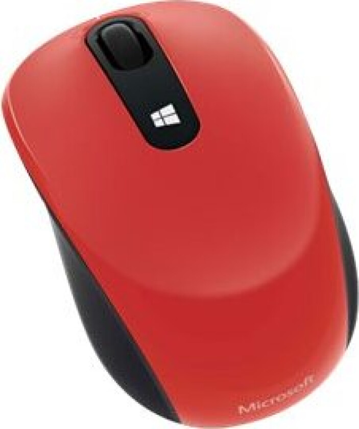 Sculpt Mobile Mouse - Mus - Høyre- Og Venstrehåndet - Optisk - 3 Knapper - Trådløs - 2.4 Ghz - Usb Trådløs Mottaker - Flammerød
