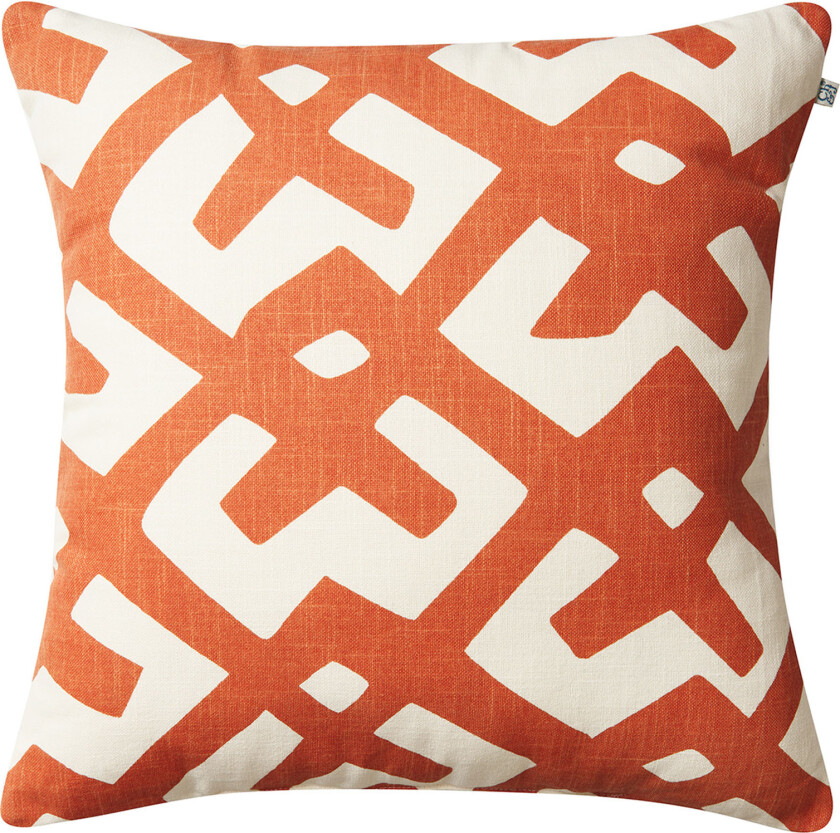 Utepute dadra 50x50 cm aprikos oransje offwhite - Pynteputer og putetrekk - Stig Jonsson - Oransje,Hvit
