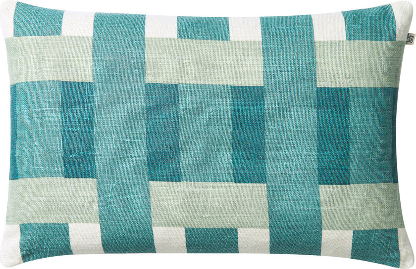 Kuddfodral linne benaras heaven blue aqua palace blue 40x40 cm - Pynteputer og putetrekk - Stig Jonsson - Blå