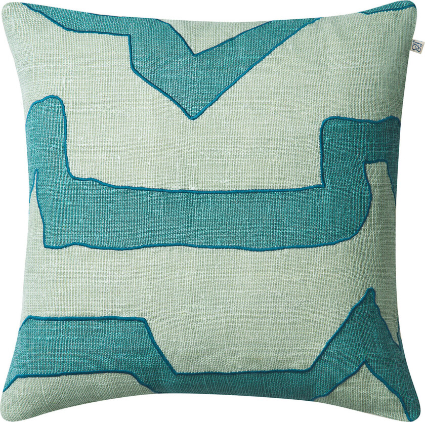 Kuddfodral linne sikkim heaven blue aqua 50x50 cm - Pynteputer og putetrekk - Stig Jonsson - Blå