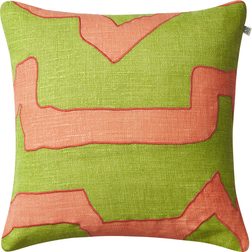 Kuddfodral linne sikkim rose lime 50x50 cm - Pynteputer og putetrekk - Stig Jonsson - Rosa,Grønn