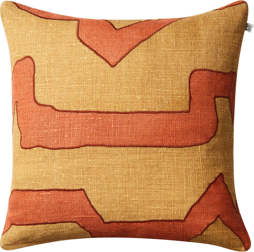Kuddfodral linne sikkim apricot orange khaki 50x50 cm - Pynteputer og putetrekk - Stig Jonsson - Oransje
