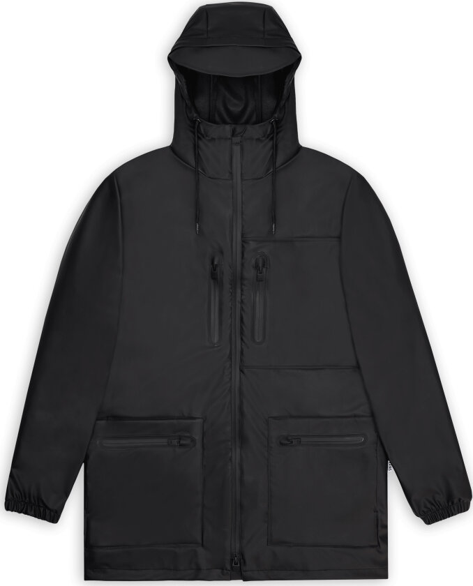 Unisex Cargo Long Jacket W3 Black