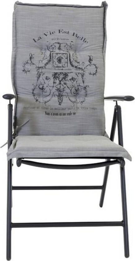 Stolpute 5-posisjoner Grå med Trykk La Vie Est Belle 6-pakk