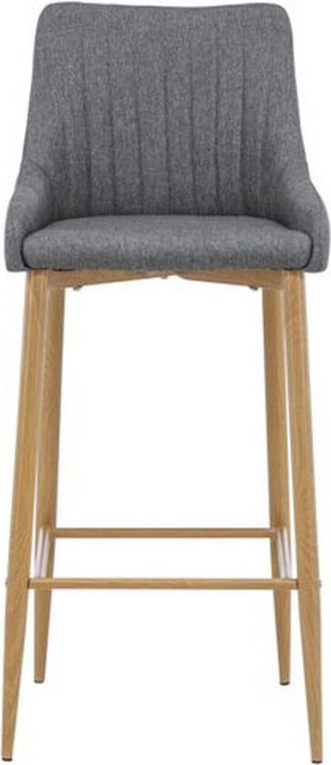 Barstol Plaza 2-pack Natur/Mørkgrå