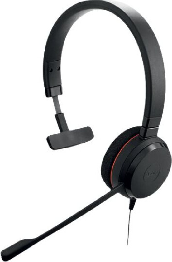 Jabra Evolve 20Se Uc Mono - Hodesett - On-Ear - Kablet - Usb-C, Usb-A - Lydisolerende - Alcatel-Lucent Certified, Avaya Certified, Certified For Micr