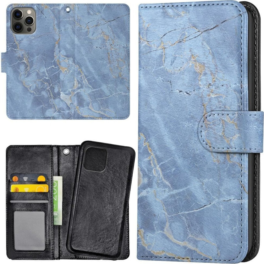 iPhone 14 Pro Max - Lommebok Deksel Marmor