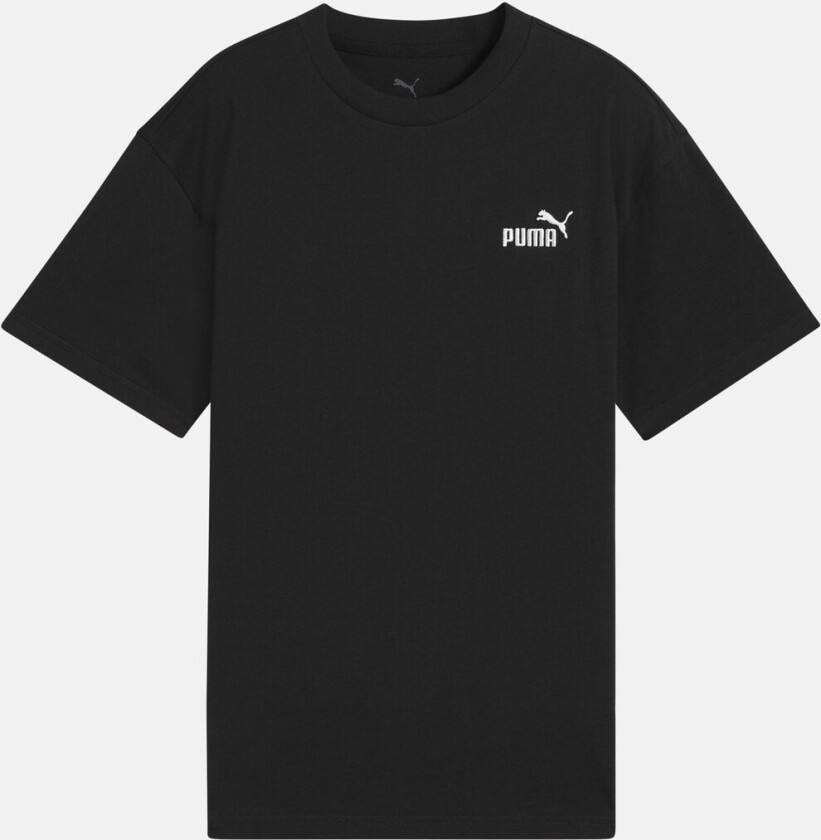 ESS Small No. 1 Logo Relaxed T, Puma Black, 128, T-shirts