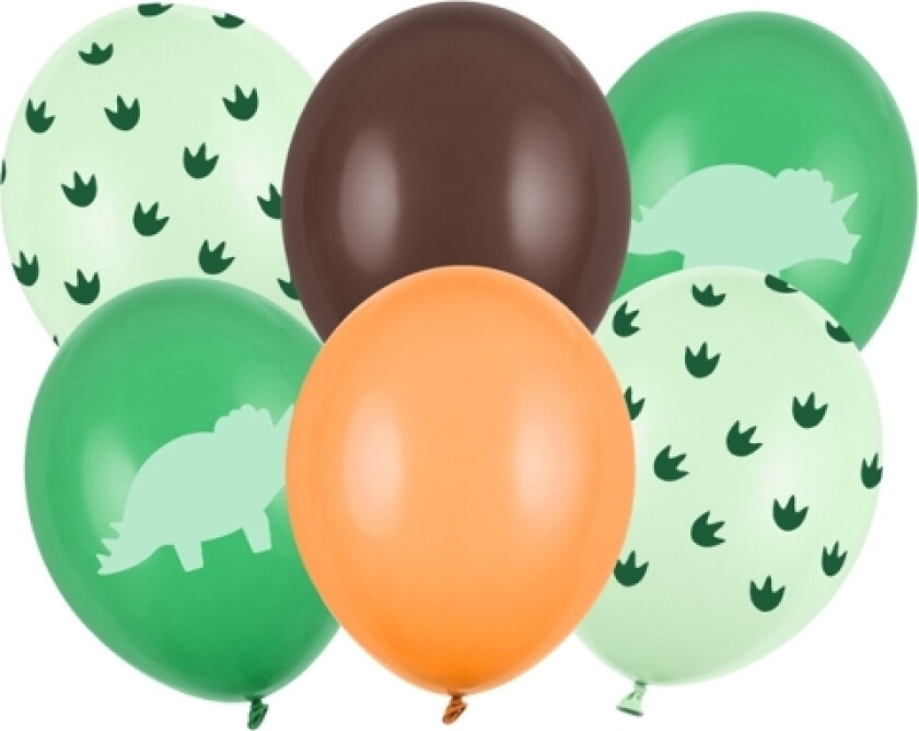 Partydeco Sb14p-335-000-6, Leksaksballong, Latex, Blandade Färger, Bild, Party, Universal