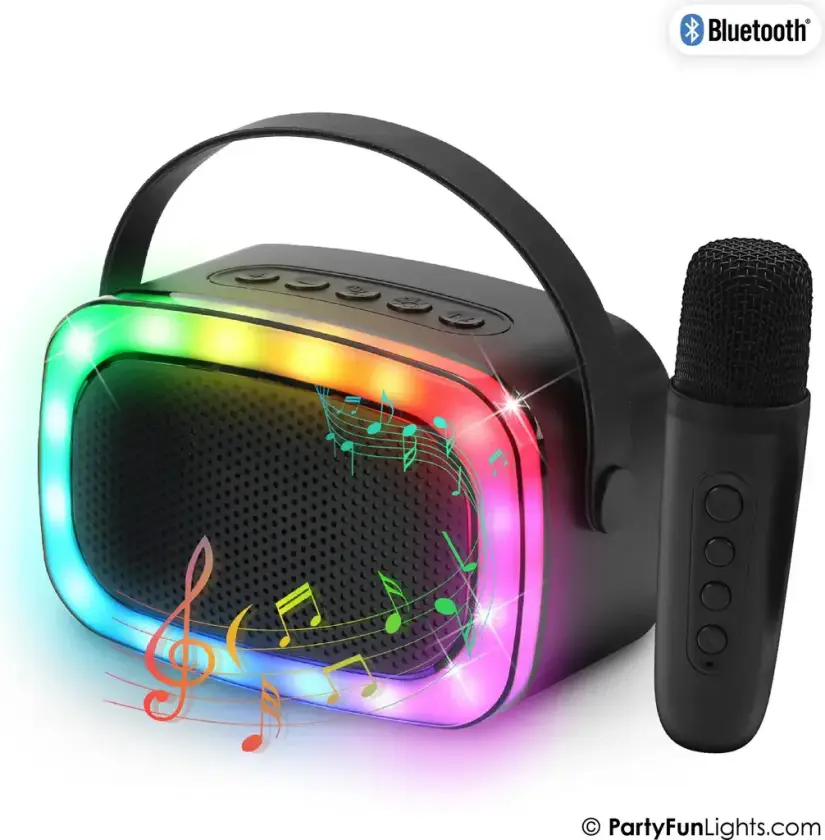 Mini Karaoke Speaker with Wireless Microphone - (605607)