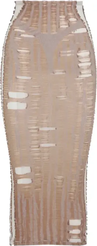 Dame, Skjørt, Beige, S