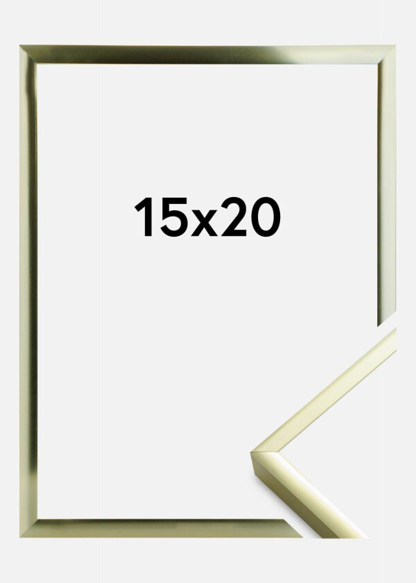 Ramme Poster Aluminum Gold 15x20 Cm