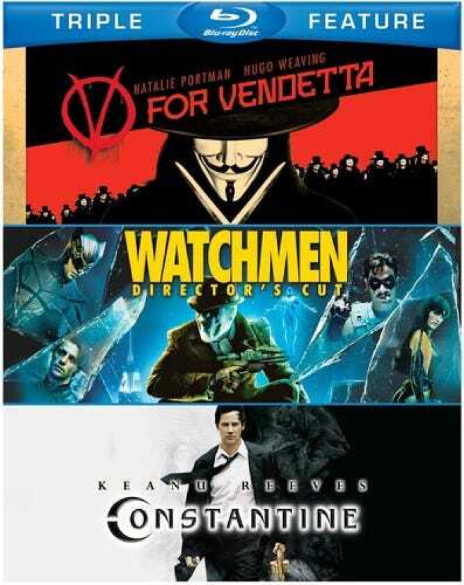 V For Vendetta & Watchmen & Constantine Bluray