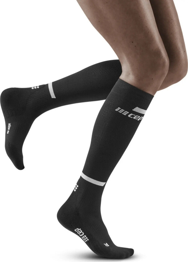 Women's The Run Socks, Tall 34-37, Black