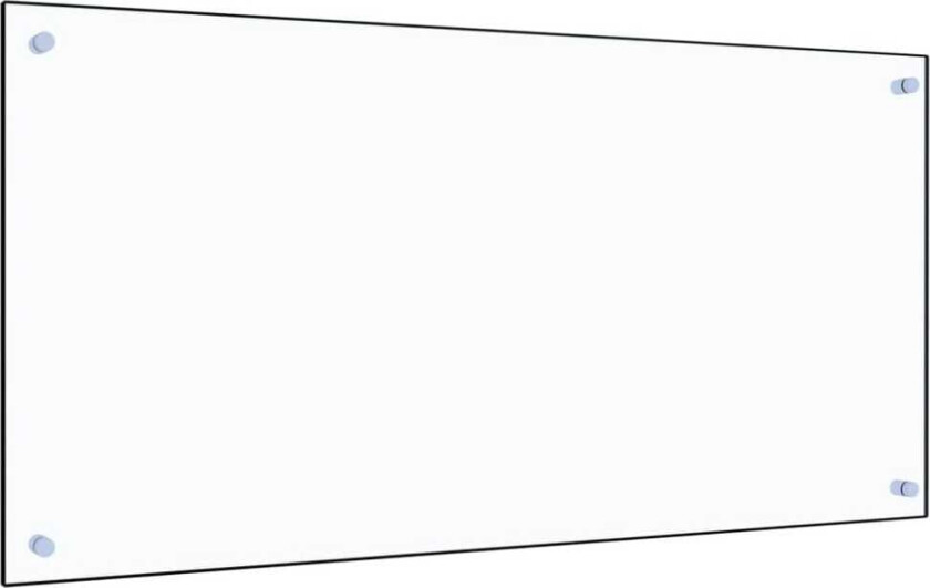 Kjøkkenplate gjennomsiktig 100x50 cm herdet glass