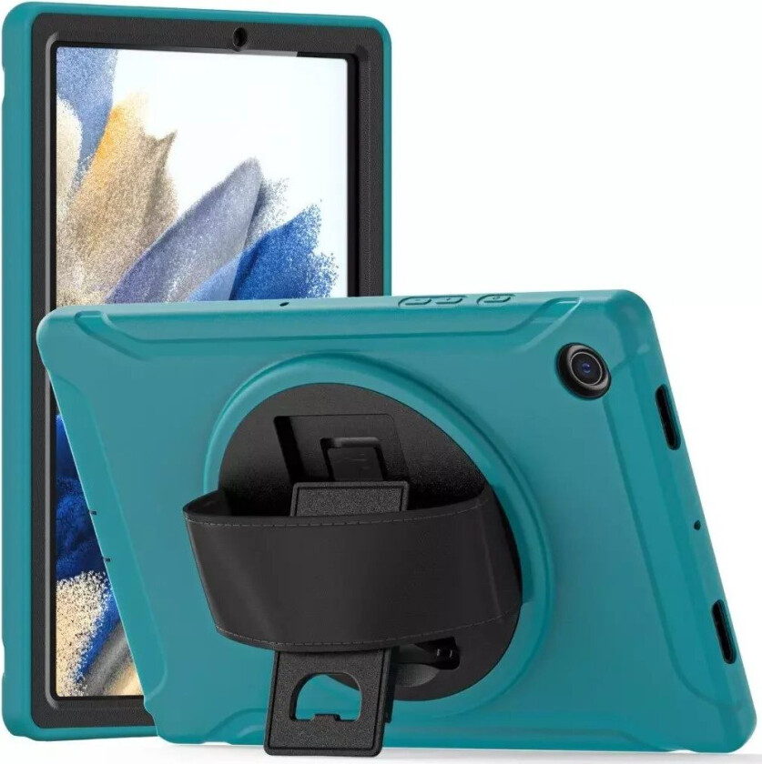 Samsung Galaxy Tab A8 10.5" (2021) Håndverksdeksel - Kickstand & Håndholder - Blå