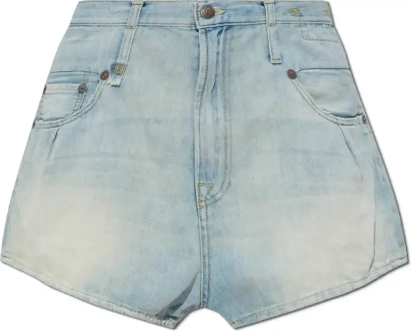 Dame, Shorts, Blå, W26