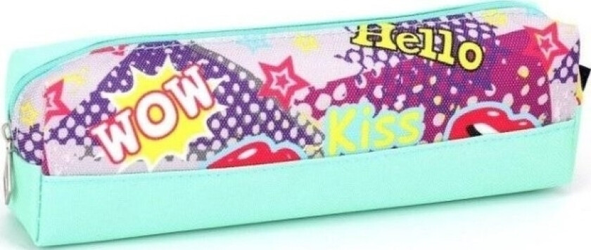 Small Tube Pencil Case Graffiti Celadon