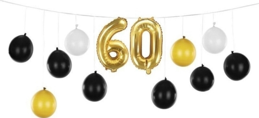 Balloon Garland 3In1 60Th Birthday 260X32cm