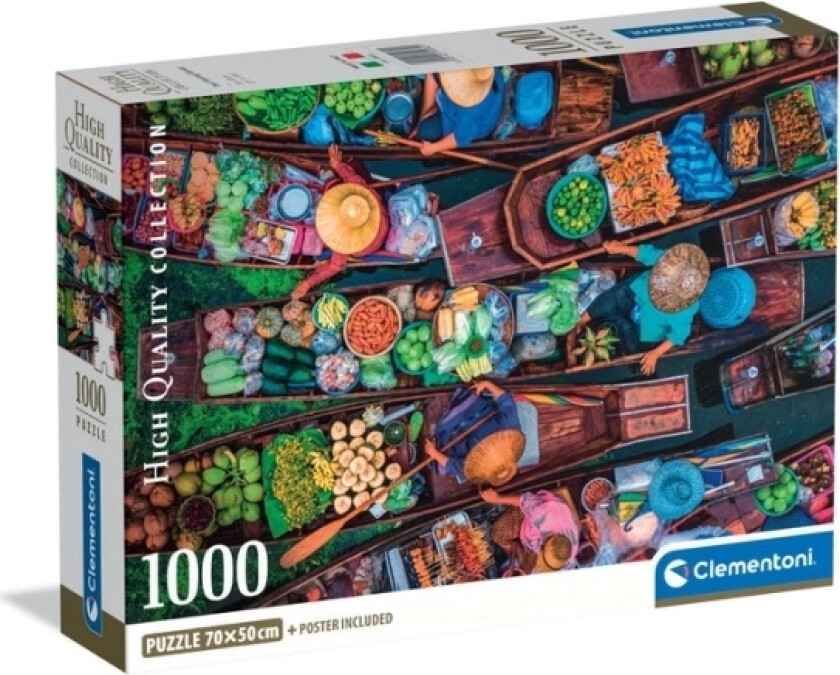 Cle Puzzle 1000 Compact Thai Floating Market 39932