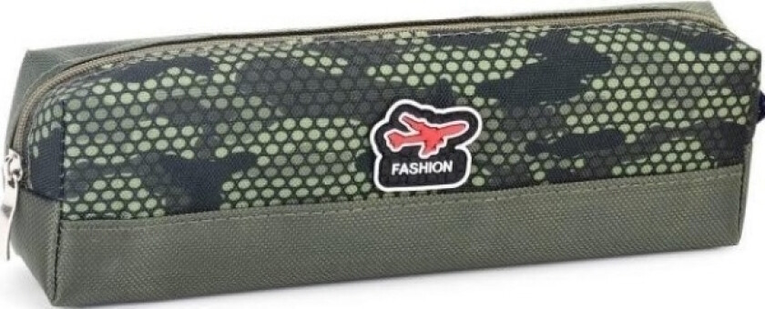 Small Tube Pencil Case Airplane Green