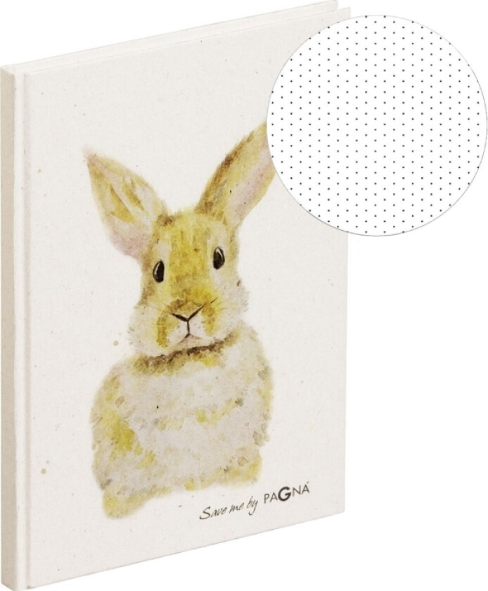 Kanin Notatbok Din A5 Prikker Beige