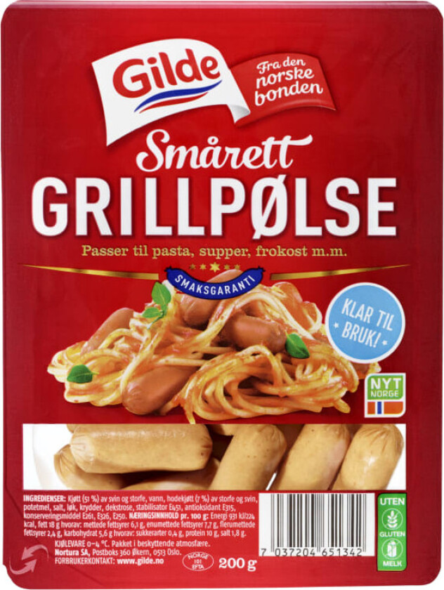 Smårettpølse 200g