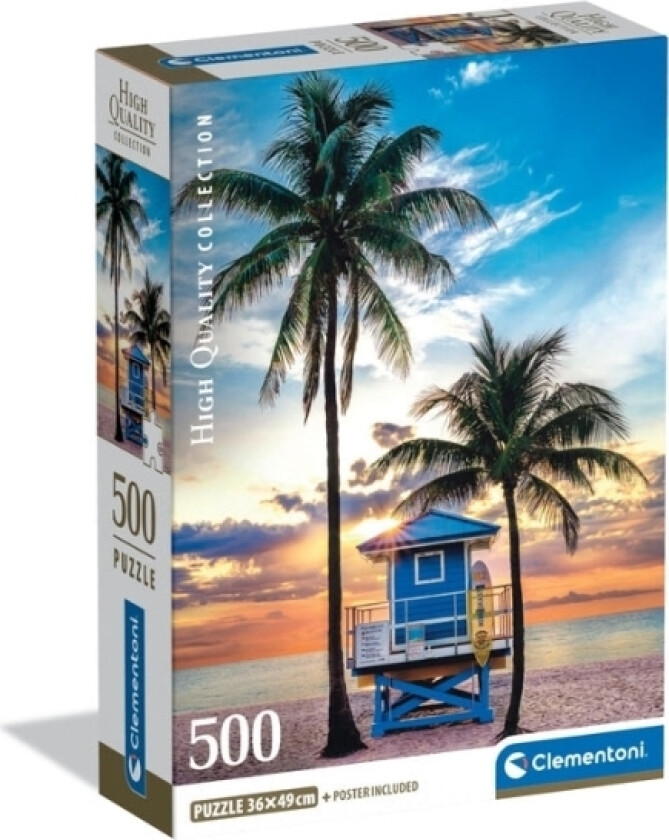 Cle Puzzle 500 Compact Miami Beach Florida 35574