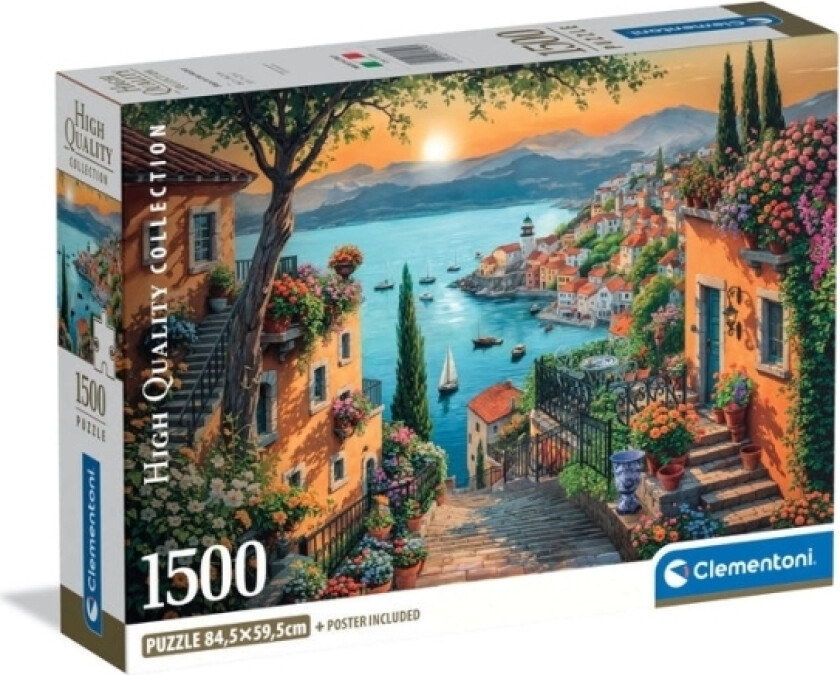 Cle Puzzle 1500 Compact Steps To The Harbor 31729