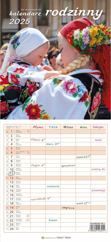 Familiekalender 2025
