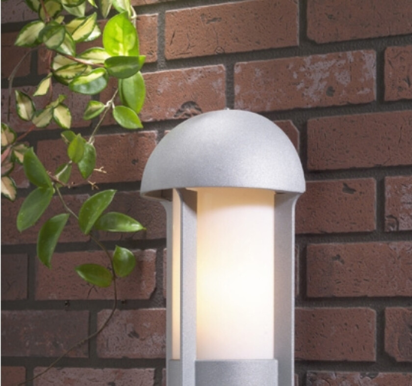 510-312, Utendørs Veggbelysning, Aluminium, Hage, Terrasse, Opal, 1 Pære(R), Varm Hvit