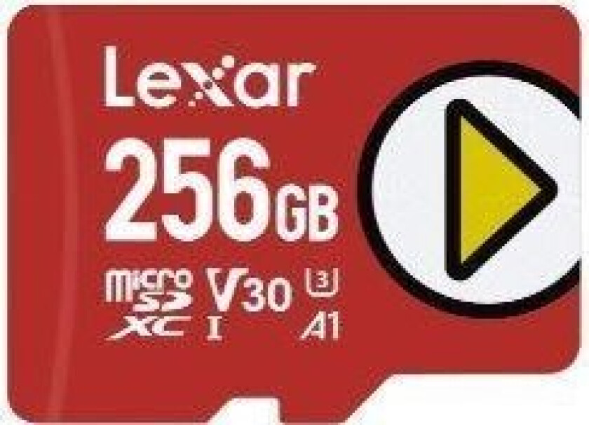 Minnekort Minne Micro Sdxc 256Gb Uhs-I/Play Lmsplay256g-Bnsng Lexar