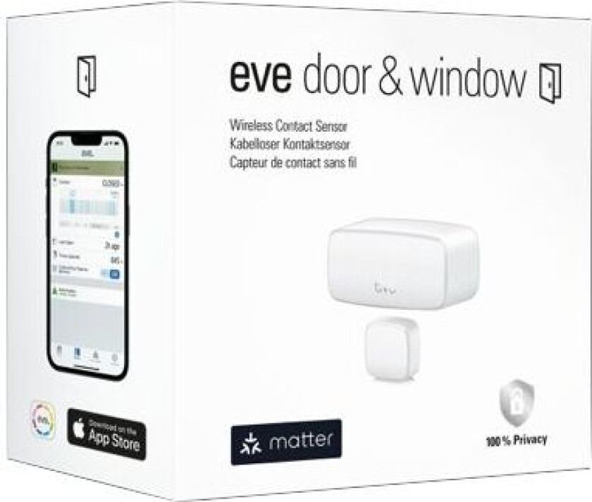 Eve Door & Window Trådløs Kontaktsensor m/ Matter