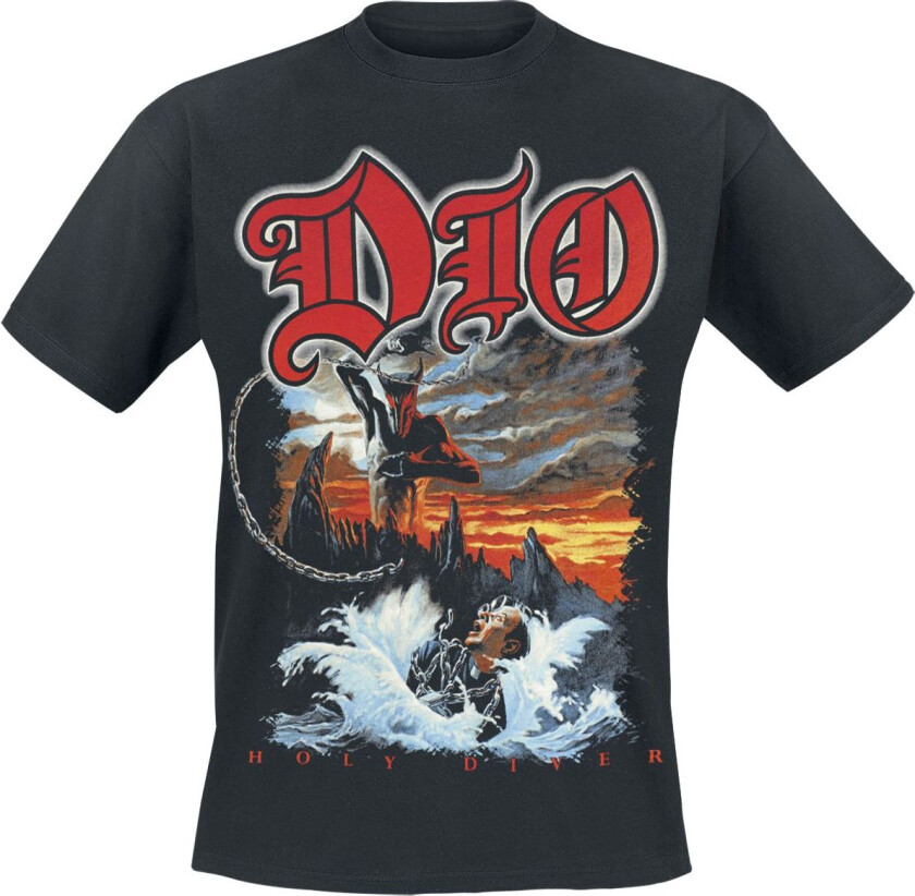 T-skjorte - Holy diver - S til 5XL - Herrer - svart