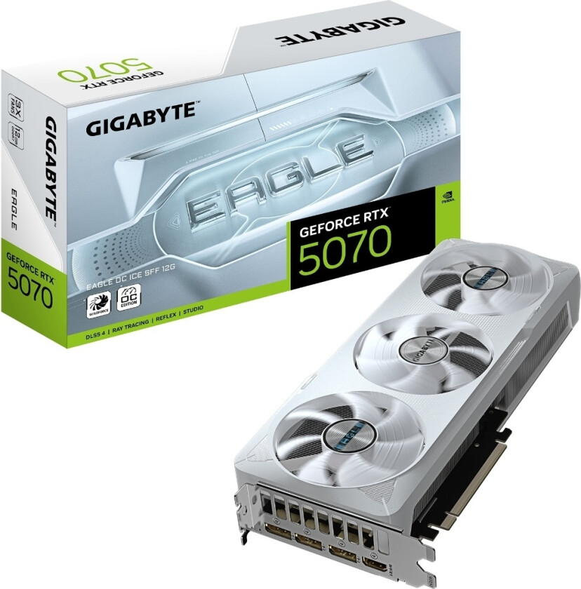 GIGABYTE GeForce RTX 5070 EAGLE OC ICE SFF 12 GB grafikkort