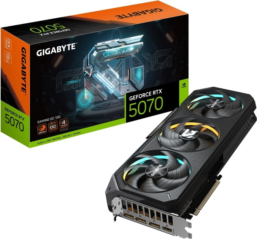 GIGABYTE GeForce RTX 5070 GAMING OC 12 GB grafikkort